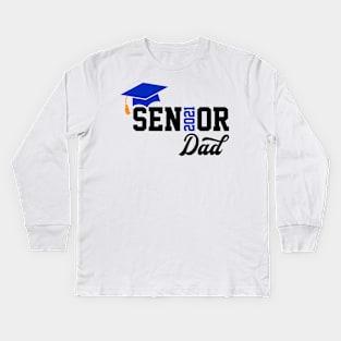 Senior Dad 2021 T-Shirt Kids Long Sleeve T-Shirt